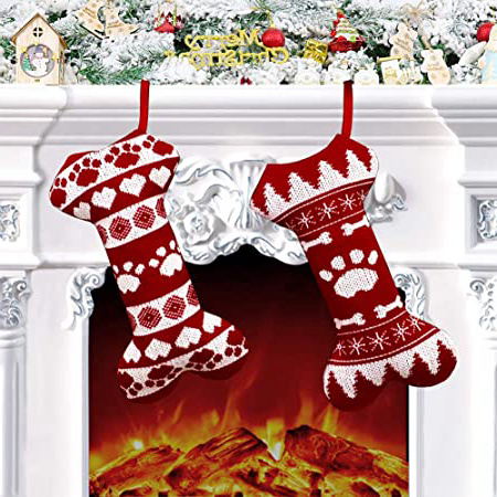 Calcetín de Navidad para Perros,