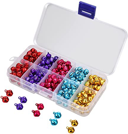 300 Piezas Cascabeles de Colores