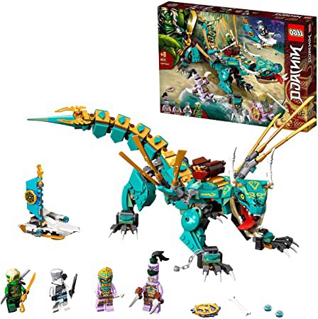 LEGO 71746 Ninjago Dragón de la Jungla, Juguete de construcción con Mini Figuras de Ninja Lloyd y Zane para Niños de +8 años
