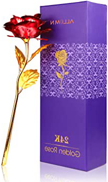 Rosa 24 K chapado en