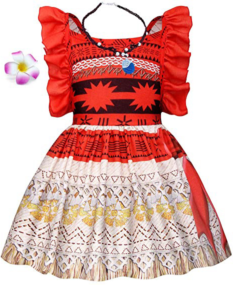 AmzBarley Moana Vaiana Disfraz Costume