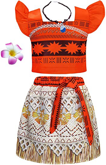 AmzBarley Moana Vaiana Disfraz Costume