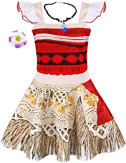 AmzBarley Moana Vaiana Disfraz Costume