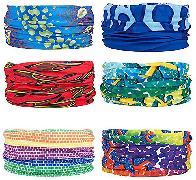 ZeWoo 6PCS Pañuelos Cabeza, Multifunción
