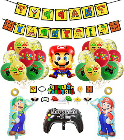 smileh Decoracion Cumpleaños Super Mario