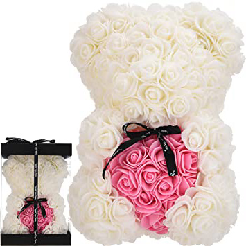 Oso de Rosas Flores Artificiales