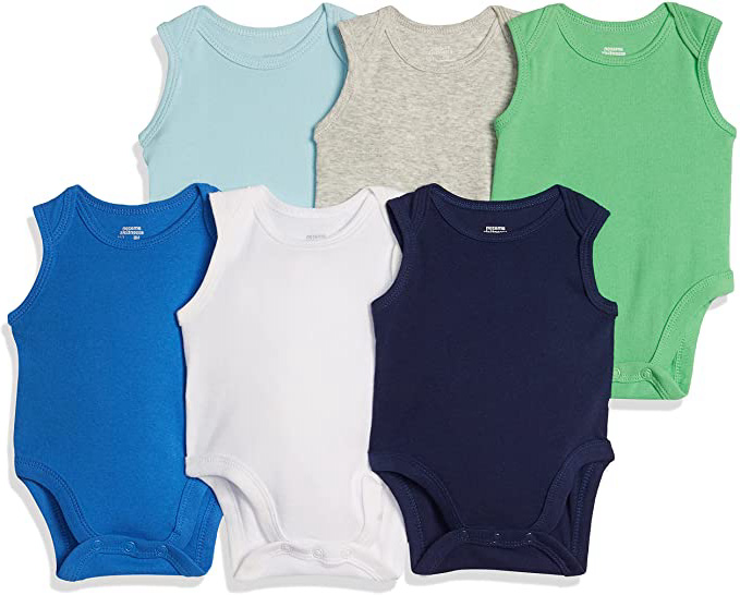 Amazon Essentials 6-Pack Sleeveless Bodysuits