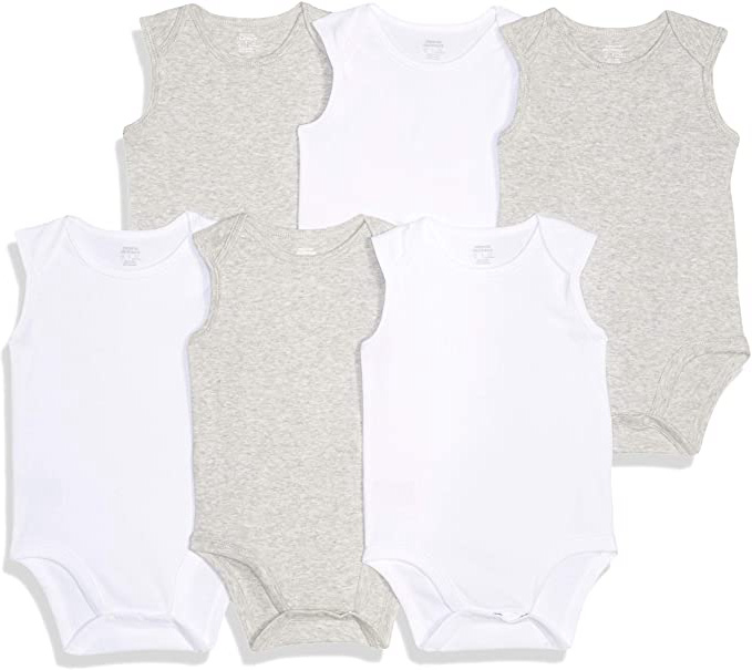 Amazon Essentials 6-Pack Sleeveless Bodysuits