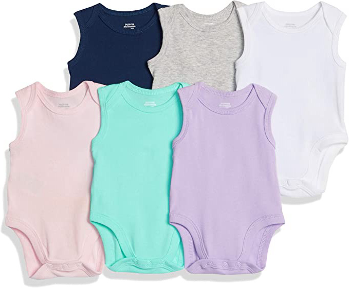 Amazon Essentials 6-Pack Sleeveless Bodysuits