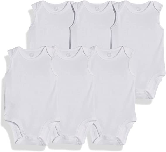 Amazon Essentials 6-Pack Sleeveless Bodysuits