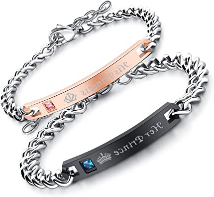 Flongo Pulseras para Parejas, His