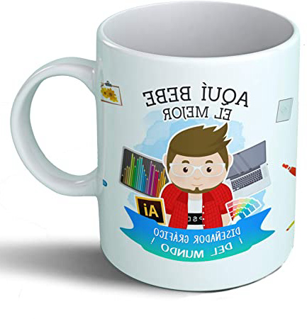 Planetacase Taza Desayuno Aquí Bebe