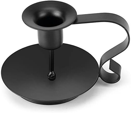 DEWIN Portavelas Retro de Hierro Forjado, Exquisito candelabro, decoración de la Mesa para la Cena con Velas, Regalo para el día de San Valentín