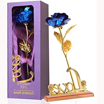 Rosa 24K Chapadas en Oro