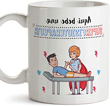 MUGFFINS Taza Fisioterapeuta Mujer (Superhéroes()
