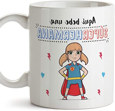 MUGFFINS Taza Hermana - Aquí