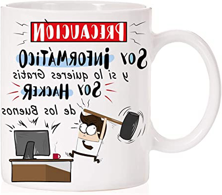 MardeTé Taza Informaticos. Precaución Soy