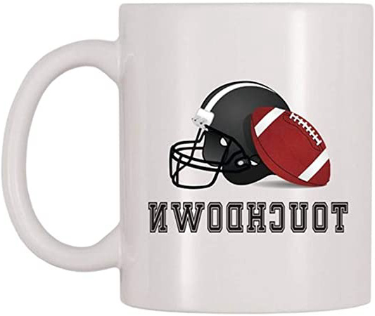 Taza Touchdown con temática de