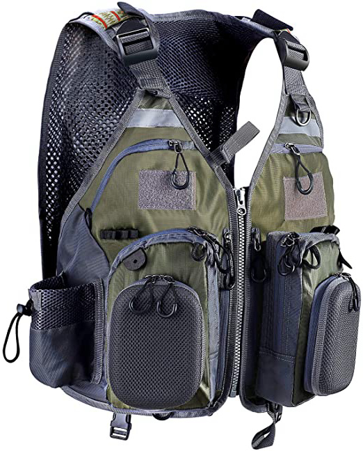 PELLOR Chaleco de Pesca, Multi-Bolsillo