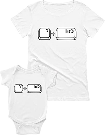 Green Turtle T-Shirts Copy & Paste - Set para Mamá y Bebé - Regalo Original para Madres