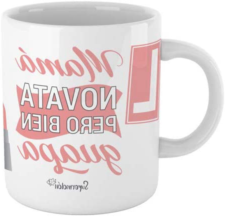 SUPERMOLON Taza"Mamá novata pero bien guapa" - Taza para Mamas PRIMERIZAS - Regalo Madre primeriza novata