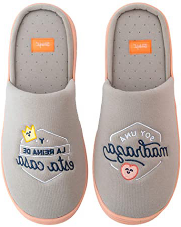 Mr.Wonderful Zapatillas de casa, Multicolor,