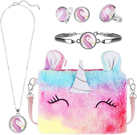 Hifot Peluche Unicornio Bolso Bandolera