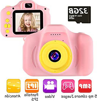 Cámara para Niños Juguete para Niños Cámara Digital para Niños pequeños 2 Inch HD Pantalla 1080P with Calidad 32GB TF Tarjeta Regalos Juguete para 3 a 12 años Niños y niñas… (azui)