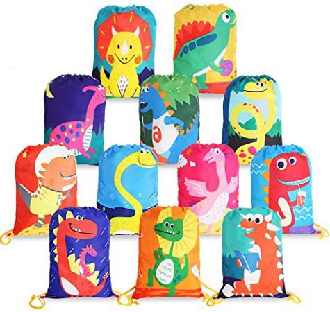 BeebeeRun Mochila con Cordón para Niños Niños Niñas,Bolsas de Cuerdas para Infantils,Party Bolsas Fiesta de Cumpleaños Navidad Regalos(12 Piezas)