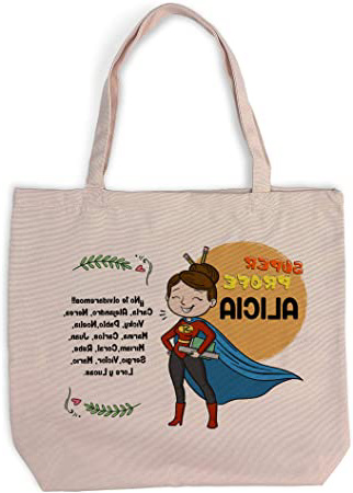 Bolsa Tela Profesora. Regalos para