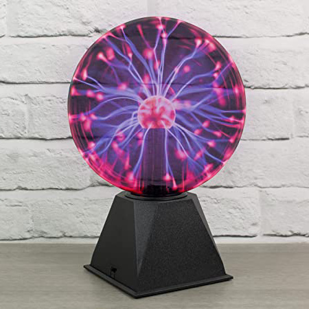 Global Gizmos A-szcxtop(TM) Bola de Plasma mágica USB Esfera para Fiestas luz Nocturna - 20cm