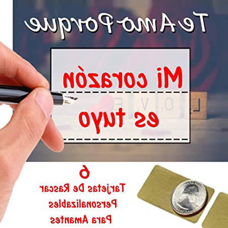 Horus Creations Tarjeta Rasca Y Gana Personalizada Para Enamorados - 6 Tarjetas"Te Amo Porque" Original Para Sorprender A Tu Amor Y Decirle Por Qué Lo Amas - Regalos Originales Para Mujer Y Hombre