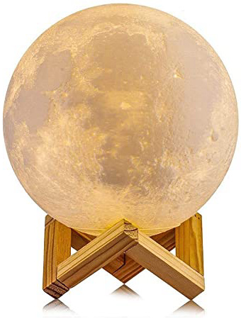 Jiusion 15cm Luna Lámpara Impresión