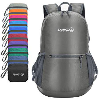 ZOMAKE Mochila Plegable Ligera 20L, Mochilas Pequeñas para Hombre Mujer, Mochilas Compacta para Viajar Senderismo