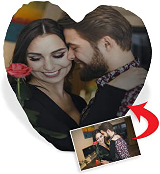 Cojin Corazon Personalizado con Foto.