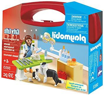 PLAYMOBIL Veterinaria- City Life Playset,