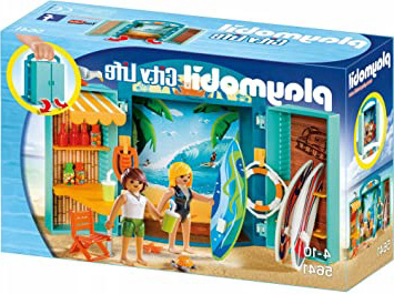 PLAYMOBIL- Cofre Tienda Surf, Multicolor,