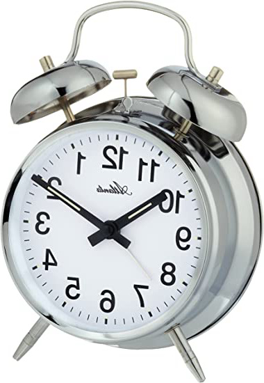 Atlanta Despertador mecánico Analog Plata