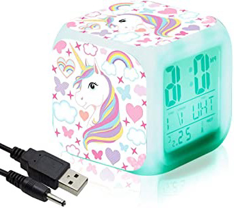 Unicornio Relojes de alarma digitales