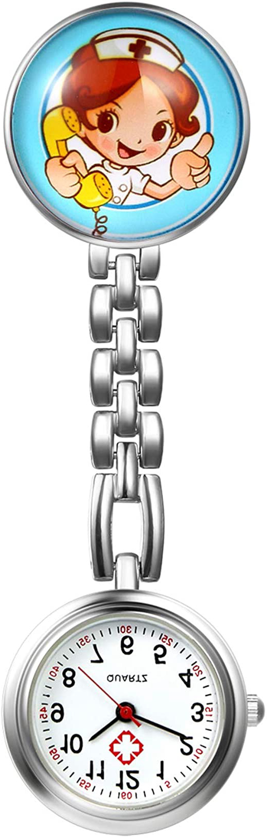 LANCARDO Reloj de Bolsillo Médico