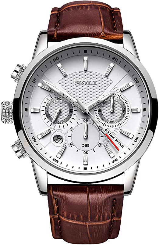 LIGE Reloj Hombre CronóGrafo Impermeable
