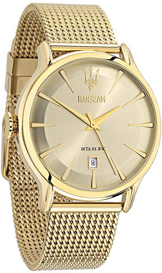 Reloj para Hombre, Colección Epoca, Movimiento de Cuarzo, Solo Tiempo con Fecha, en Acero, PVD Oro - R8853118003