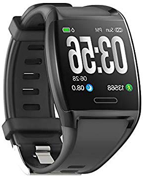 HalfSun Impermeable IP67 Smartwatch, HD Color Screen,Pulsera Inteligente con Pulsómetro, Monitor de Presión Arterial,Monitor de Calorías, Sueño, Podómetro,Pulsera Actividad para Android y iOS