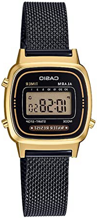 Reloj Digital de Cuarzo para Mujer de Casio con Correa de Acero Inoxidable Macizo