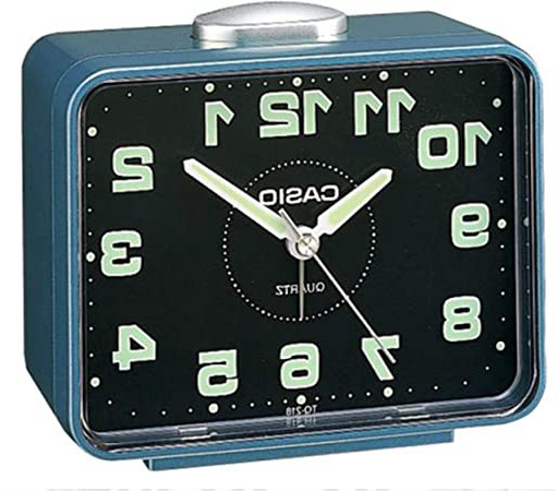 Casio Despertador sobremesa Azul Plateado