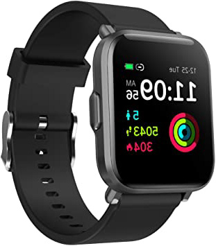 GRDE Reloj Inteligente Hombre Mujer, Smartwatch Fitness 24H Monitor de Oxigeno(SpO2)/Ritmo Cardíaco/Sueño 5ATM Impermeable Reloj GPS Running con 18 Modo Deportivos, Reloj Pantalla Táctil con Podómetr