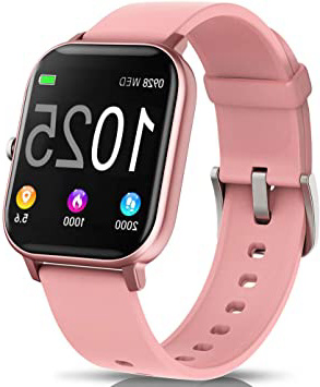 AIMIUVEI Smartwatch, Reloj Inteligente IP67 con Pulsómetro, Presión Arterial, 7 Modos de Deportes y GPS, Monitor de Sueño Caloría 1.4 Inch Pantalla Táctil Smartwatch para Mujer y Hombre