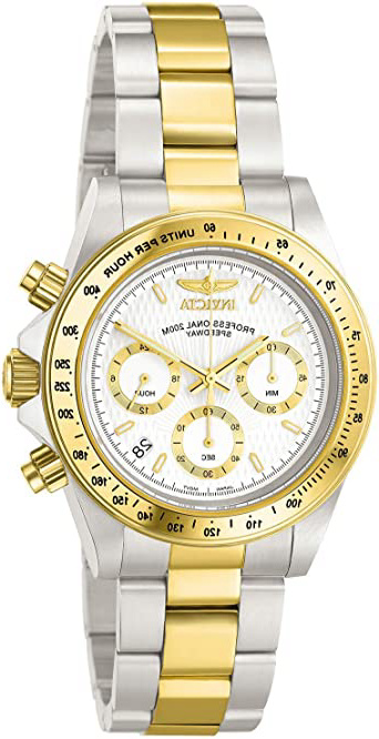 Invicta 9212 Speedway Reloj Unisex acero inoxidable Cuarzo Esfera blanco