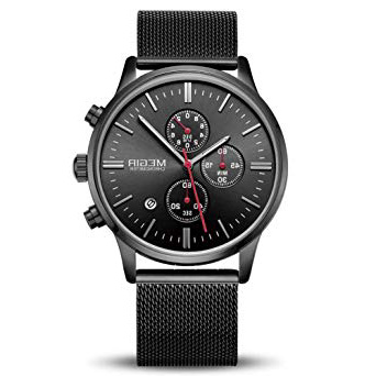 Relojes Hombre Relojes de Pulsera Marea Cronometro Impermeable Fecha Calendario Analogicos Cuarzo Relojes de Hombre
