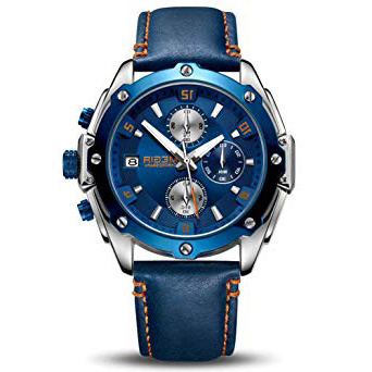 Relojes Hombres Cronógrafo Analógico Cuarzo Reloj Impermeable Deporte Reloj
